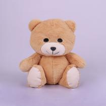 Ursinho de Pelúcia Billy Decorativo e Brinquedo 27cm Sentado - WU Bichos de Pelúcia