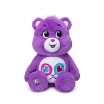 Ursinho de Pelúcia Care Bears Share Bear Roxo - 14 Polegadas - Para Crianças Acima de 4 Anos