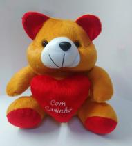 Ursinho de Pelúcia com Mensagem Carinhosa 25cm Ursinho de Pelúcia com Mensagem Carinhosa 25cm