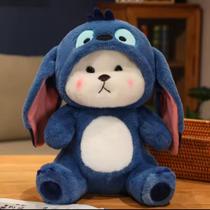 Ursinho de Pelúcia Fofo Fantasia Stitch Presente Perfeito! Ursinho de Pelúcia Fofo Fantasia Stitch Presente Perfeito!