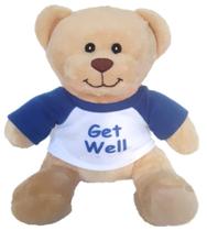 Ursinho de pelúcia Hug-a-booboo Get Well 15 cm com camiseta Message