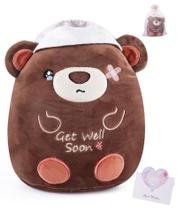 Ursinho de pelúcia LeYoha Get Well com bandagem para ferimentos