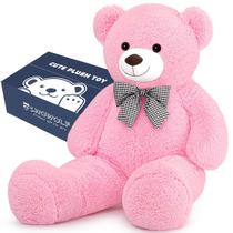 Ursinho de pelúcia rosa gigante Toy Snowolf 120 cm, pelúcia macia, 2,5 kg