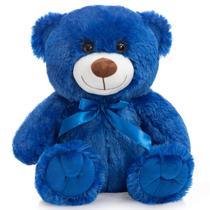 Ursinho de pelúcia WENMOTDY Super Color 35 cm azul royal