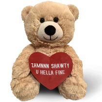 Ursinho de pelúcia Witty Bears Zamnnn Shawty U Hella Fine 25 cm