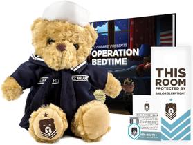 Ursinho de pelúcia ZZZ Bears Sailor Sleeptight Navy 38 cm com livro de histórias Ursinho de pelúcia ZZZ Bears Sailor Sleeptight Navy 38 cm com livro de histórias
