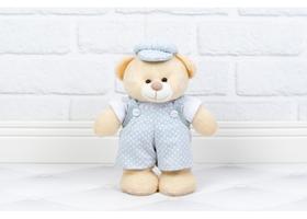 Ursinho menino macacão para chá revelação chá de bebê e decoração quarto infantil - Mimos da Mary