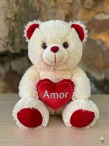 Ursinho Pelucia Apaixonado Coração 20cm Namorados Ursinho Pelucia Apaixonado Coração 20cm Namorados