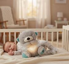 Ursinho Pelúcia Lontra que Respira Naninha Acalma Hora de Dormir - Luz e Som COR:BEGE CLÁSSICO Ursinho Pelúcia Lontra que Respira Naninha Acalma Hora de Dormir - Luz e Som COR:BEGE CLÁSSICO