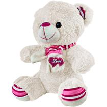 Ursinho Pelúcia Marrom Branco Rosa Bebês Nicho Decorativo - Bee Toys Ursinho Pelúcia Marrom Branco Rosa Bebês Nicho Decorativo - Bee Toys