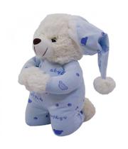 Ursinho Pelúcia Que Reza Pijama Azul 30cm Ursinho Pelúcia Que Reza Pijama Azul 30cm
