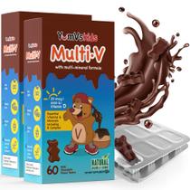 Ursinhos de chocolate mastigáveis multivitamínicos YUM-V'S para crianças 60 quilates x2