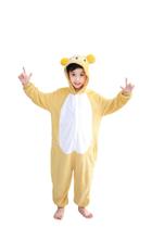 Urso Amarelo Infantil Pijama Kigurumi Macacão Fantasia
