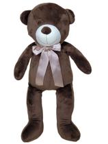 Urso ballu cor marrom 60 cm pelúcia decoração quarto bebê