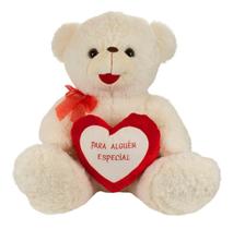 Urso Branco Para Alguém Especial 60cm - Pelúcia