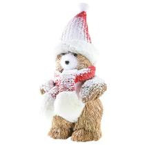 Urso c/cachecol e gorro neve natalino