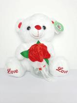 Urso Casamenteiro do Amor Branco 25 cm de Pelúcia - 2-961194-25