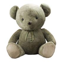 Urso Cinza Sentado Laço 25cm - Pelúcia