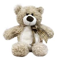 Urso Com Laço 32cm Pelúcia Fofy Toys