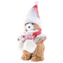 Urso Dakota c/ Gorro Decorativo - 25 cm x 14 cm - 1 unidade - Cromus - Rizzo