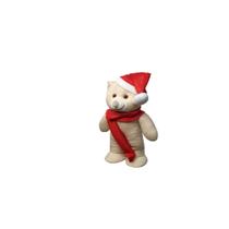 Urso De Natal Pelúcia Papai Noel 30cm - Príncipe Baby