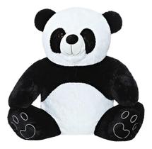 Urso de pelúcia 50cm panda antialérgico fofinho grande - Pedrinho Enxovais