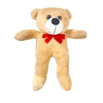 Urso De Pelúcia Antialérgico Teddy 50cm Com Laço Doce