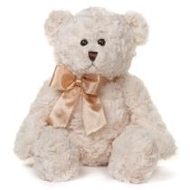 Urso de pelúcia Bearington Huggles branco cremoso 40cm