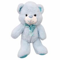 Urso De Pelúcia Carinho 30cms Cor:Azul