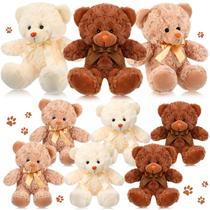 Urso de pelúcia Civaner Bear de 20 cm, 9 pacotes para decoração Urso de pelúcia Civaner Bear de 20 cm, 9 pacotes para decoração