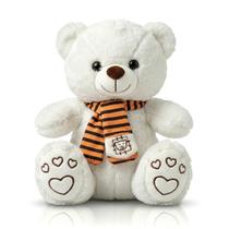 Urso De Pelúcia Com Cachecol Antialérgico Para Presente 25 Cm