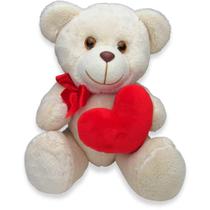 Urso de Pelúcia com Coração Gigante Surpreenda com Amor