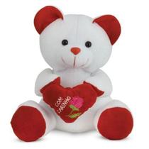 Urso de Pelúcia com Coração Vermelho 25 cm Antialérgico Urso de Pelúcia com Coração Vermelho 25 cm Antialérgico