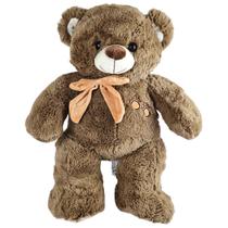 Urso de Pelúcia Com Laço 50cm Luxo Ursinho Teddy Bebê Nicho
