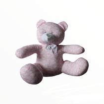 Urso De Pelúcia Estampado Rosa Zip Toys