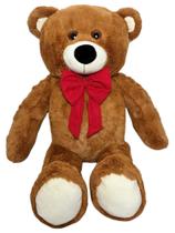 Urso De Pelúcia Gigante Presente Com Laço Teddy 1.10m Macio