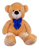 Urso De Pelúcia Gigante Teddy - 90cm com Laço - Barros Baby