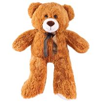 Urso De Pelúcia Grande Com Laço Teddy 60cm Presente Crianças