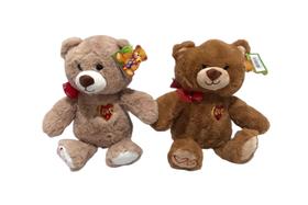 Urso De Pelucia Love 27cm Creme/Marrom F1731 - Fizzy