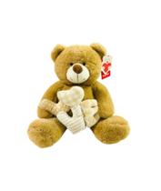 Urso De Pelúcia Love Patch G - Bege