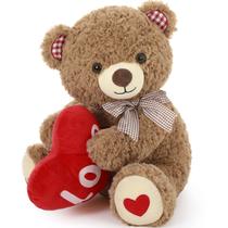 Urso de pelúcia MaoGolan Love Teddy Bear de 14 polegadas cinza