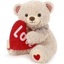 Urso de pelúcia MaoGolan Love Teddy Bear de 14 polegadas