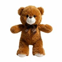 Urso De Pelúcia Poty Com Lacinho 30cms - Marrom