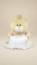 Urso de Pelúcia Princesa 25cm para Convite Dinda