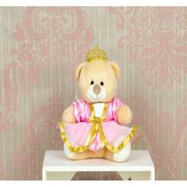 URSO DE PELUCIA PRINCESA - TEDDE 12 cm