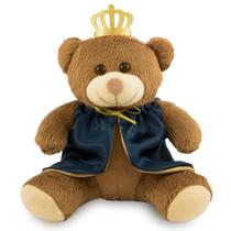 Urso de Pelúcia Realeza 30cm Anti-alérgico Decoração