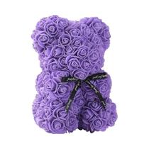 Urso De Pelúcia Rosa Eterna Flor Artificial Para Mãe Dia Das Mães Aniversário Dia Dos Namorados