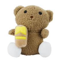 Urso de Pelúcia Sentado Com Pote Mel 20cm