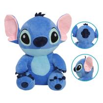 Urso de Pelúcia Stitch Angel cor Rosa Azul Antialérgico com ziper