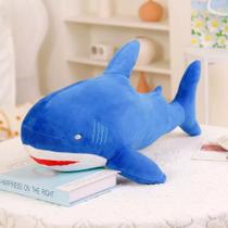 Urso De Pelucia Tubarao Grande Antialérgico Azul 80cm Urso De Pelucia Tubarao Grande Antialérgico Azul 80cm